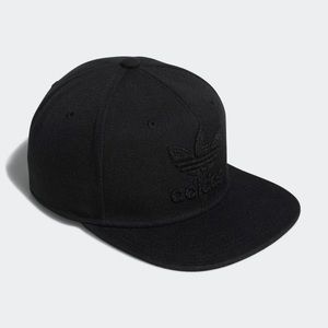 All Black Adidas Snapback WORN ONCE!